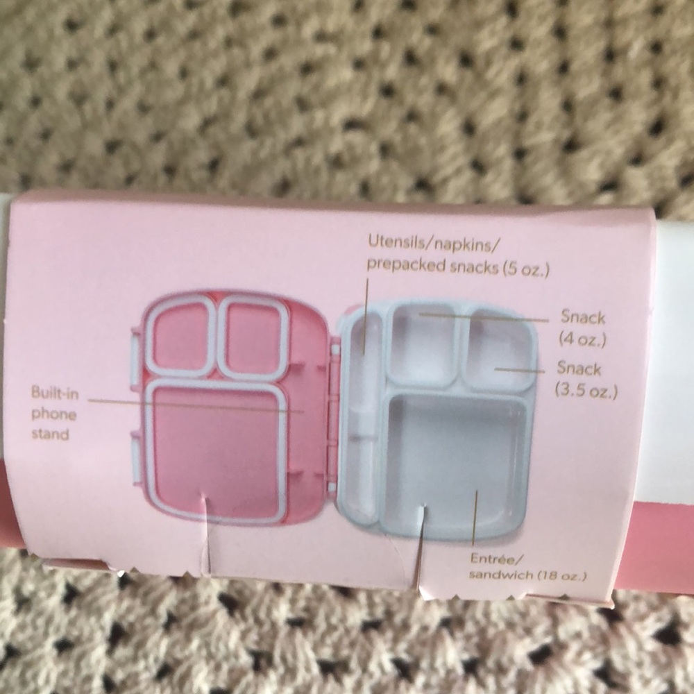 Paris Hilton Pink Butterflies Bento Style Lunch Box - Picture 4 of 7